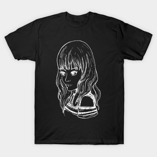 Portrait line art T-Shirt by TKDoodle